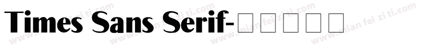 Times Sans Serif字体转换